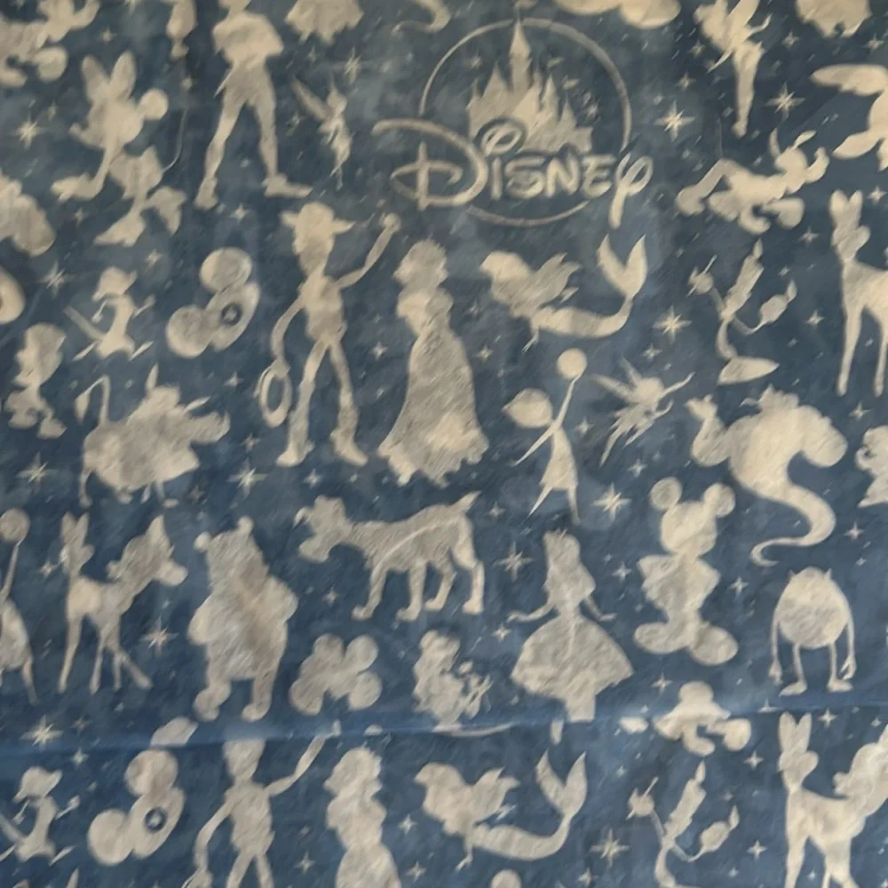 Disney post cards and tissue